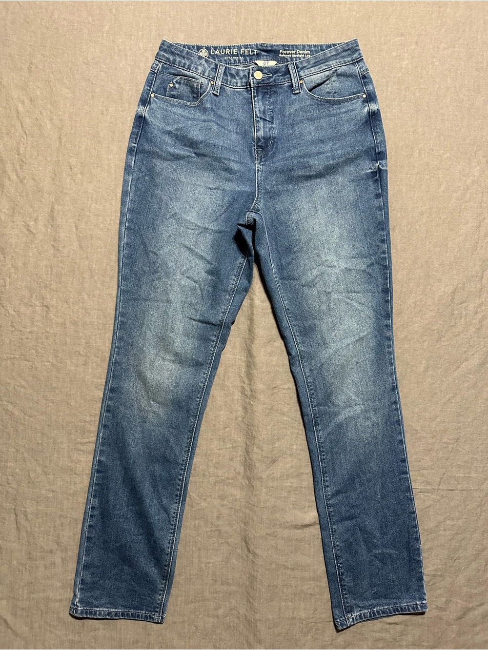 Laurie Felt Blue Straight Leg Jeans